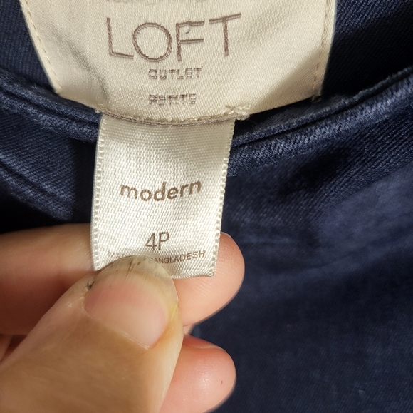 LOFT Outlet blue skinny ankle pants women's 4P  #2277 - Picture 3 of 5